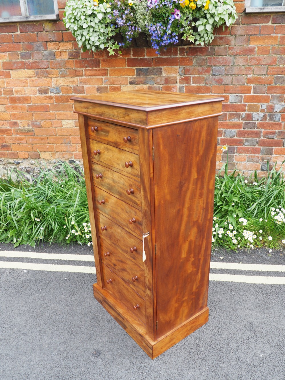Victorian mahogany wellington chest View XIII
