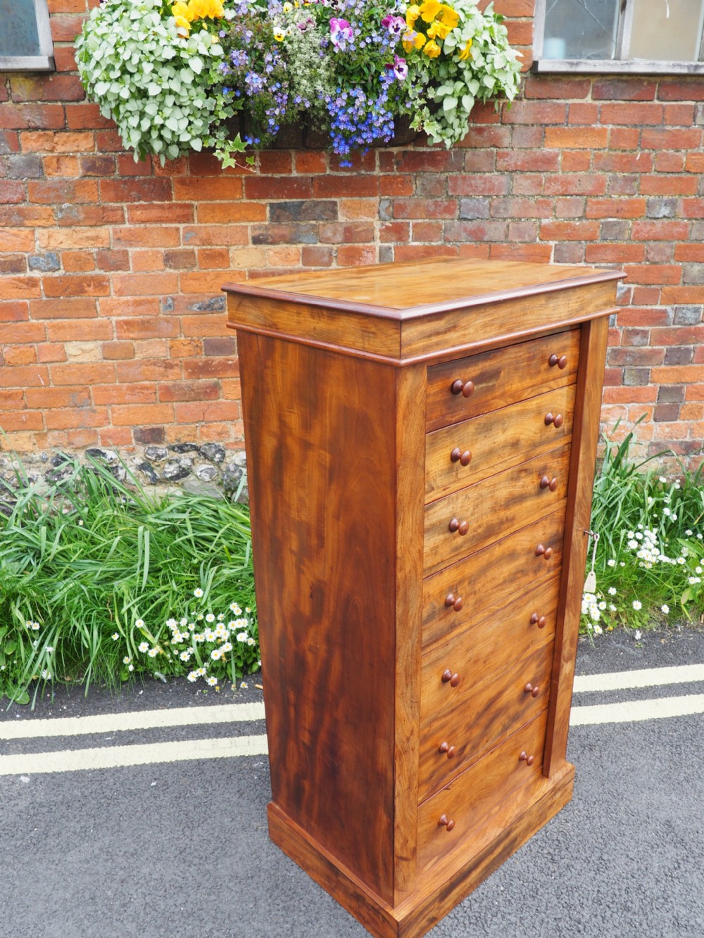 Victorian mahogany wellington chest View XIV