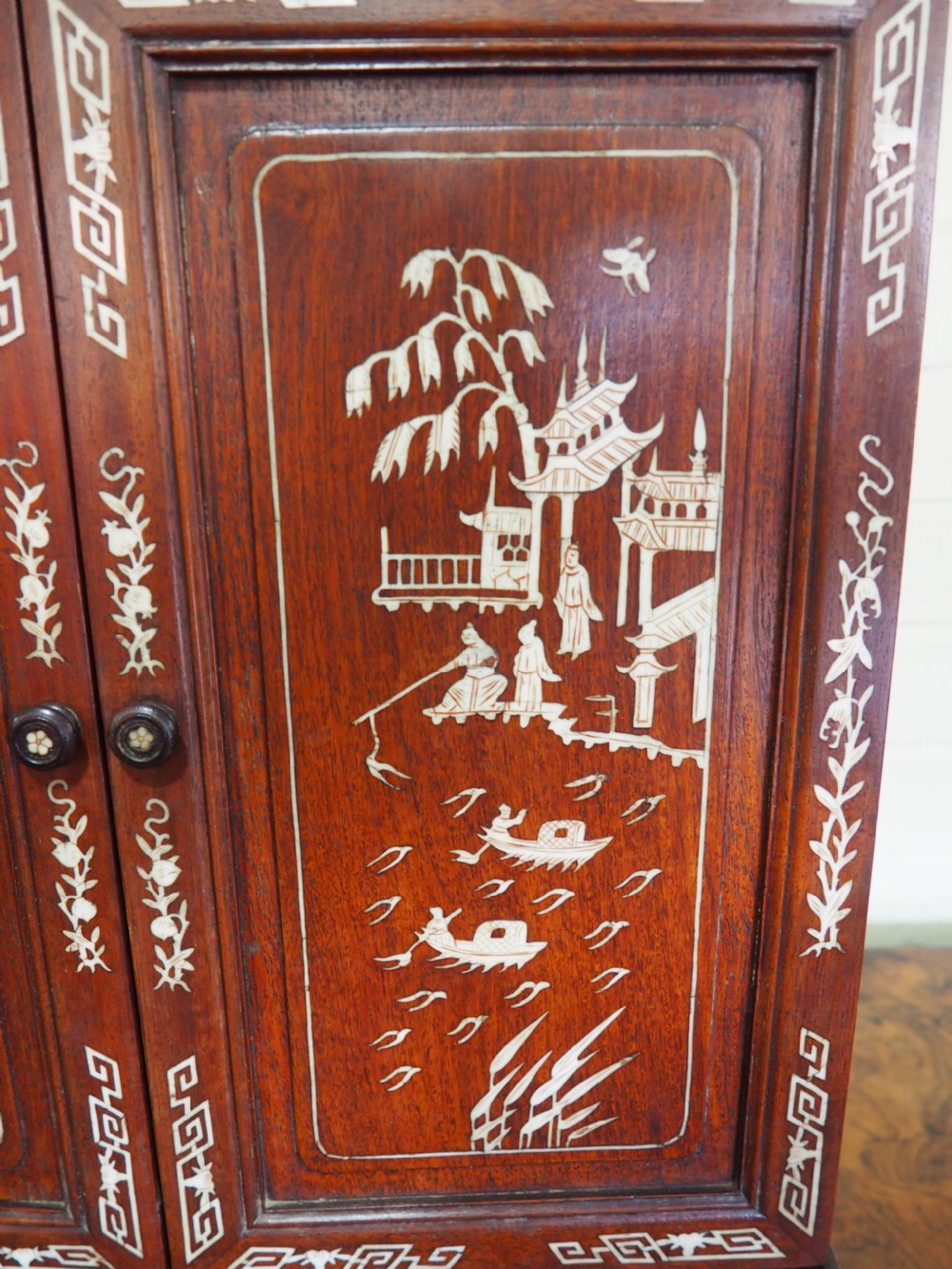 Chinese inlaid table cabinet View II