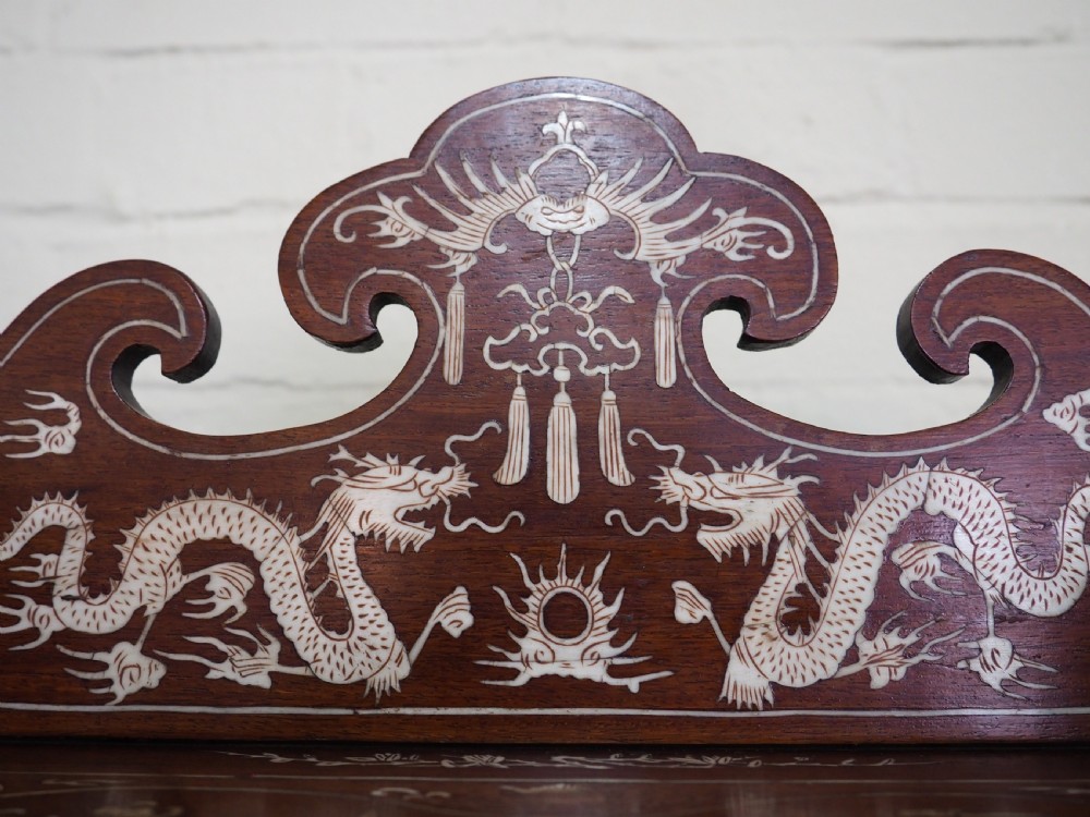 Chinese inlaid table cabinet View III
