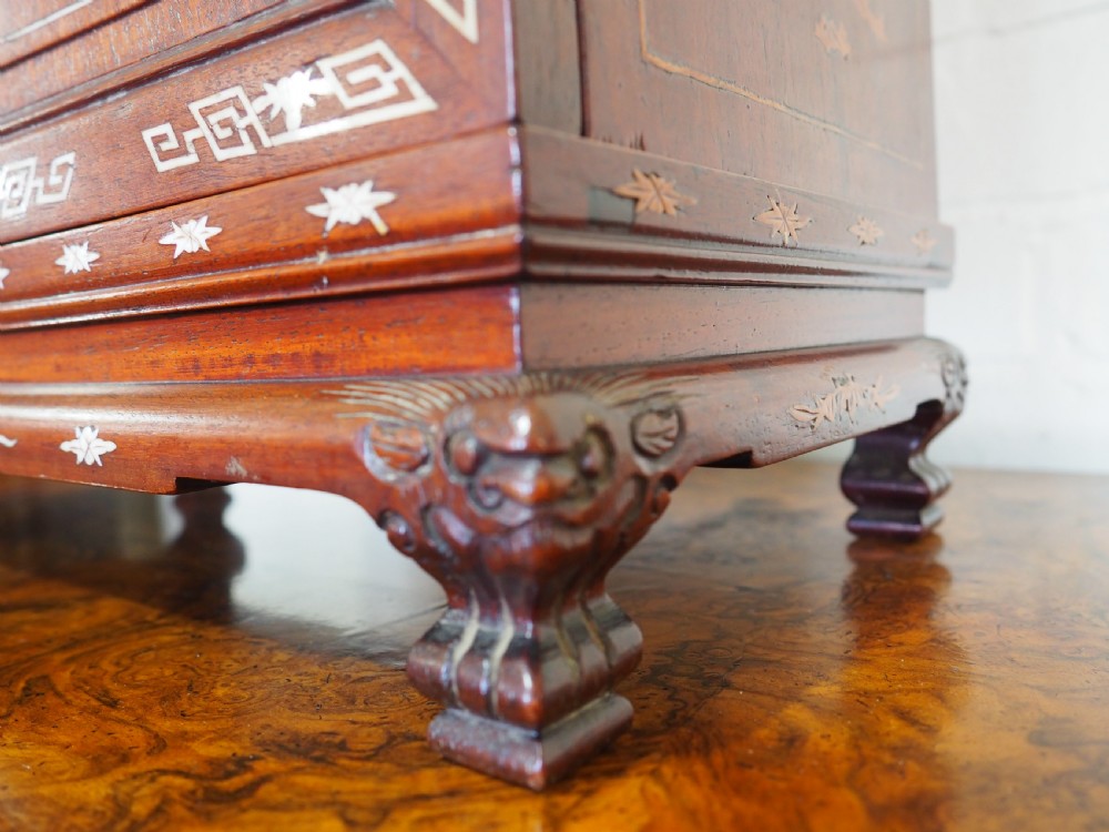 Chinese inlaid table cabinet View IX