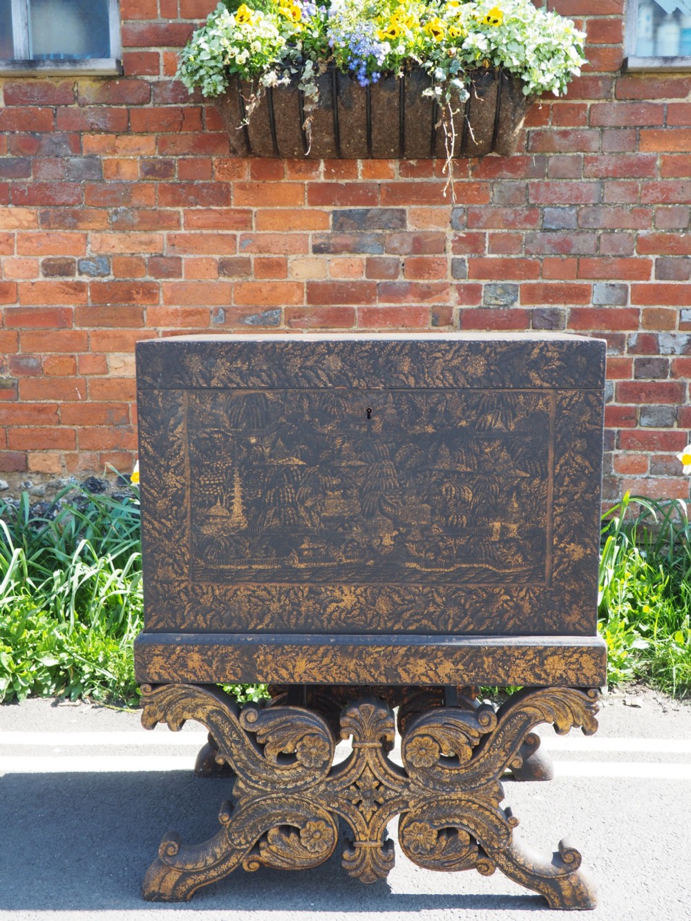 North Indian chest on stand