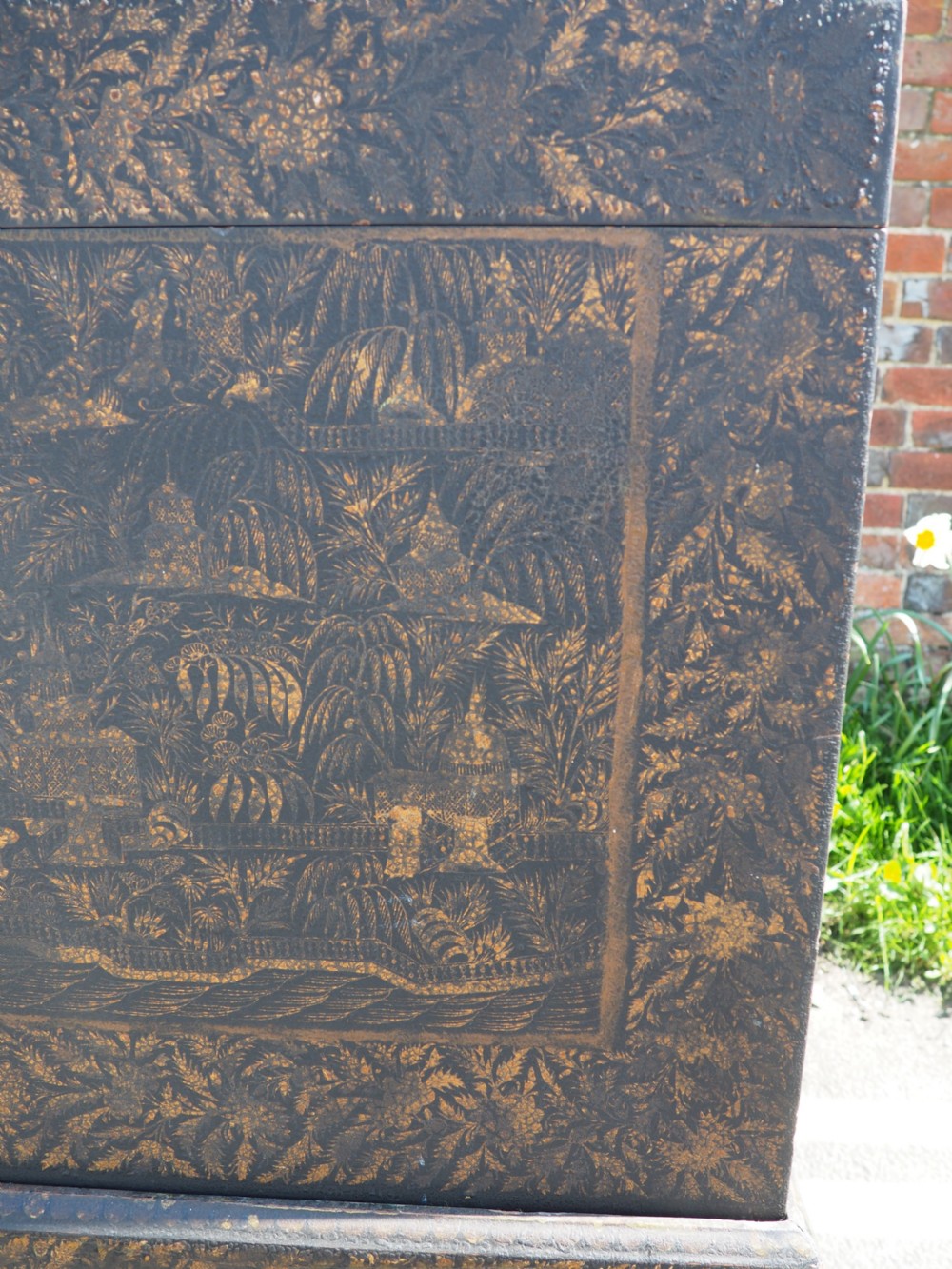 North Indian chest on stand View II