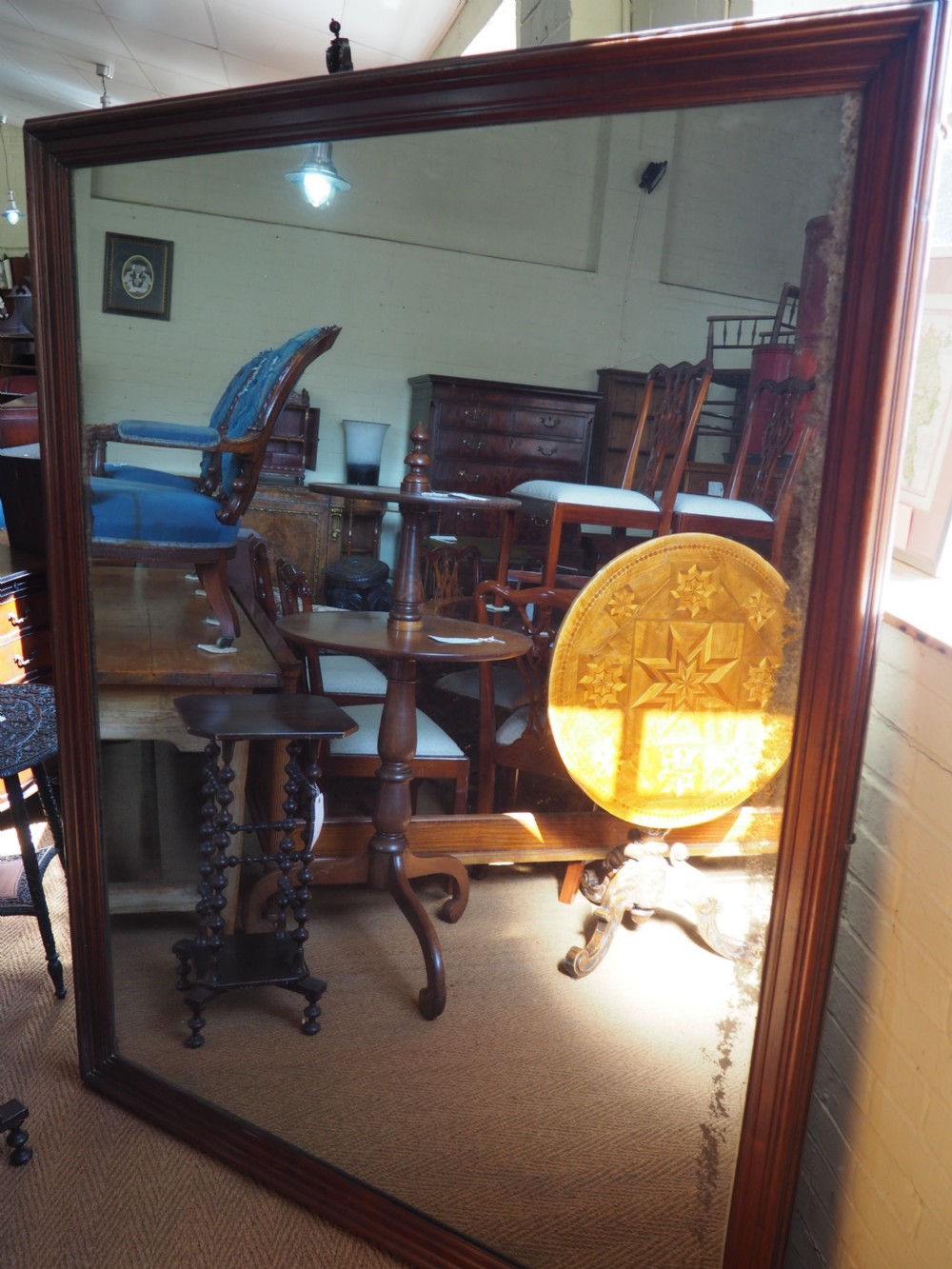 Very large shop mirror