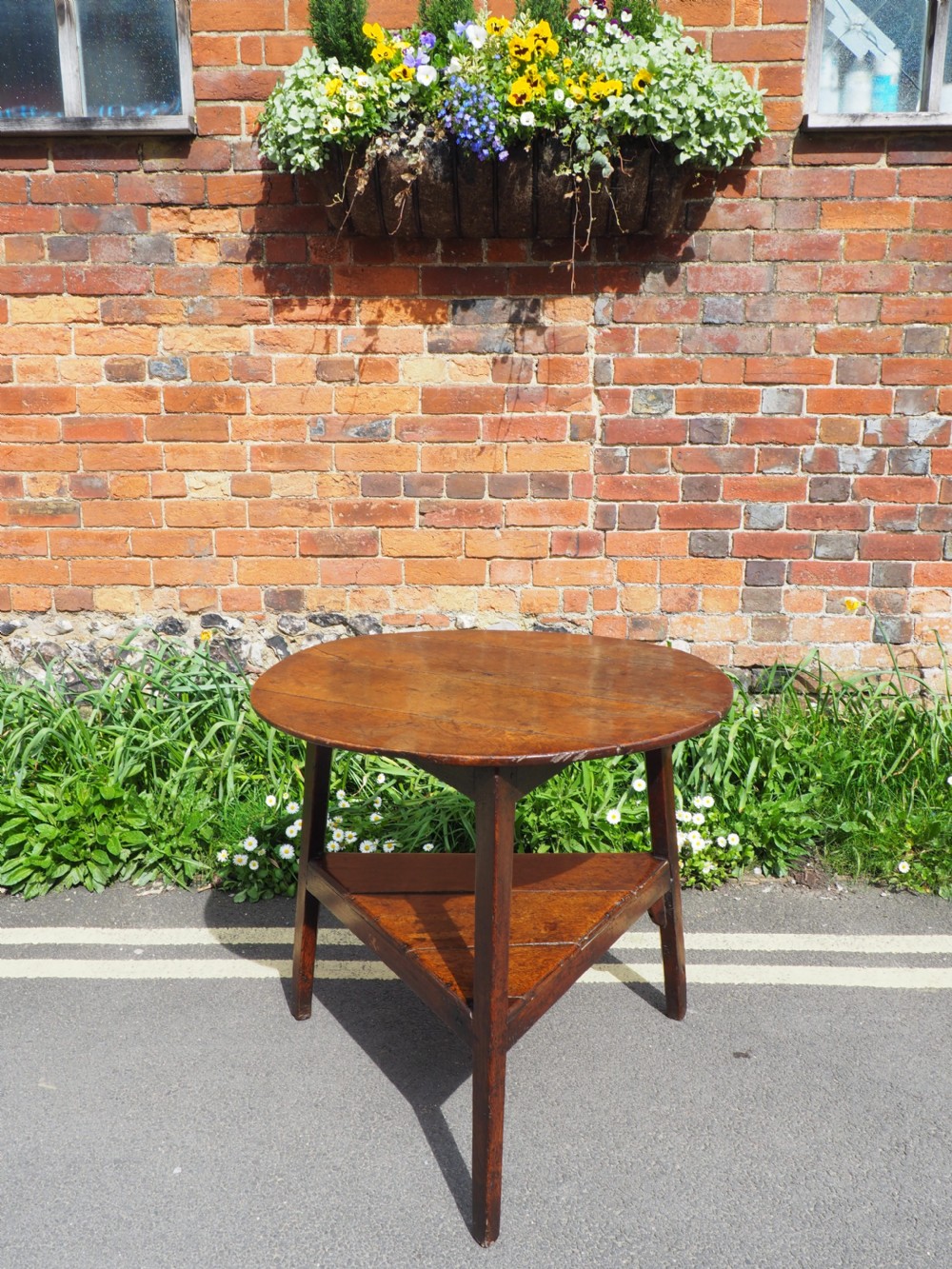Oak cricket table
