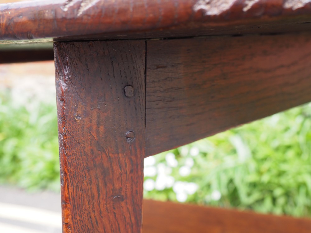 Oak cricket table View II