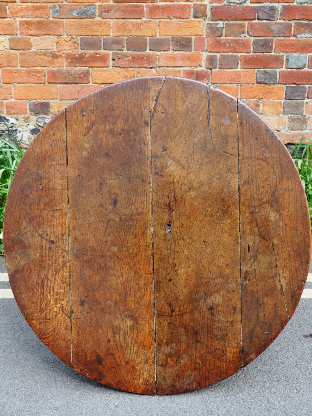 Oak cricket table View IV