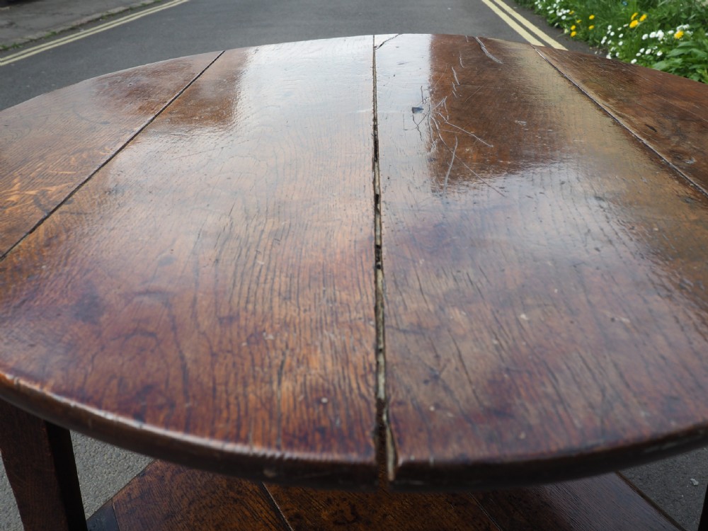 Oak cricket table View XII