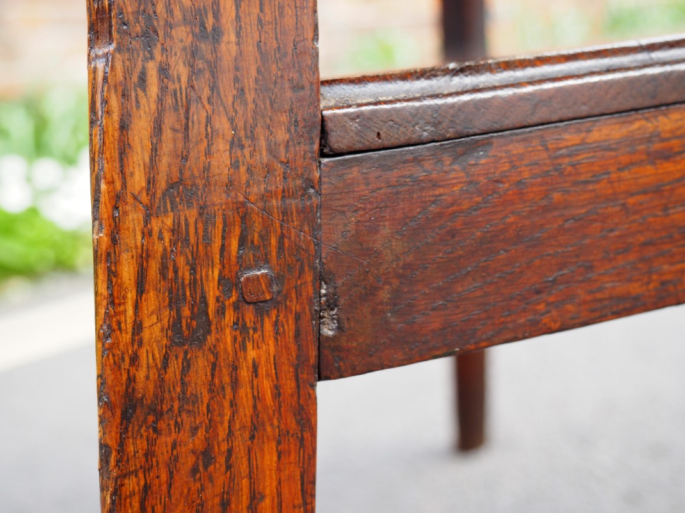 Oak cricket table View XIV