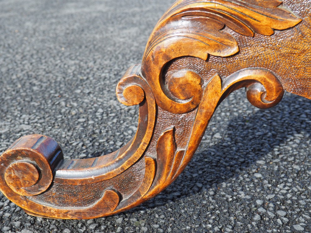 Continental inlaid walnut table View X