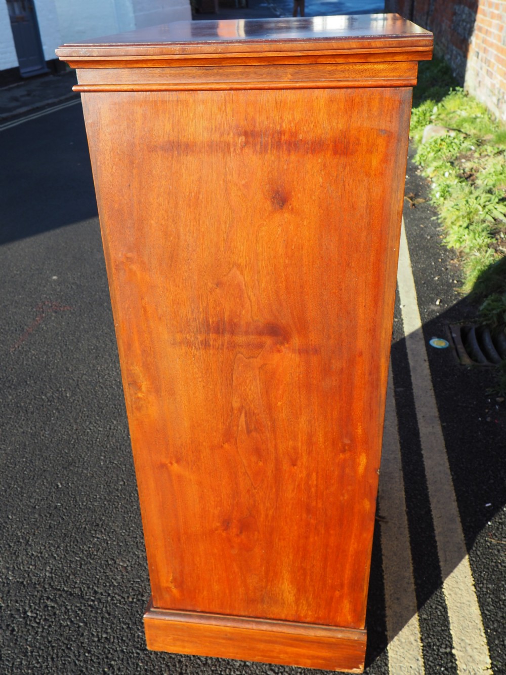 Victorian walnut wellington chest View III