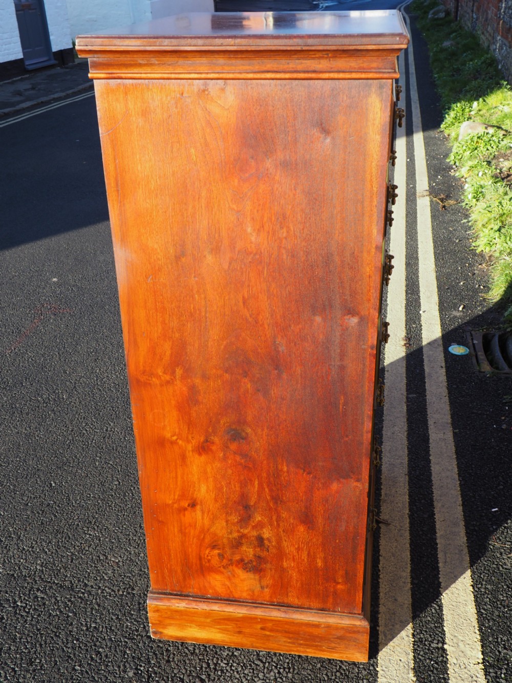 Victorian walnut wellington chest View VII