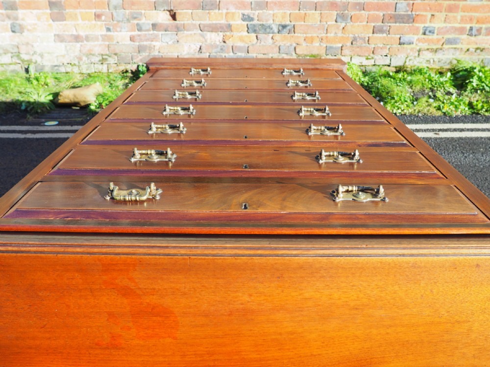 Victorian walnut wellington chest View VIII