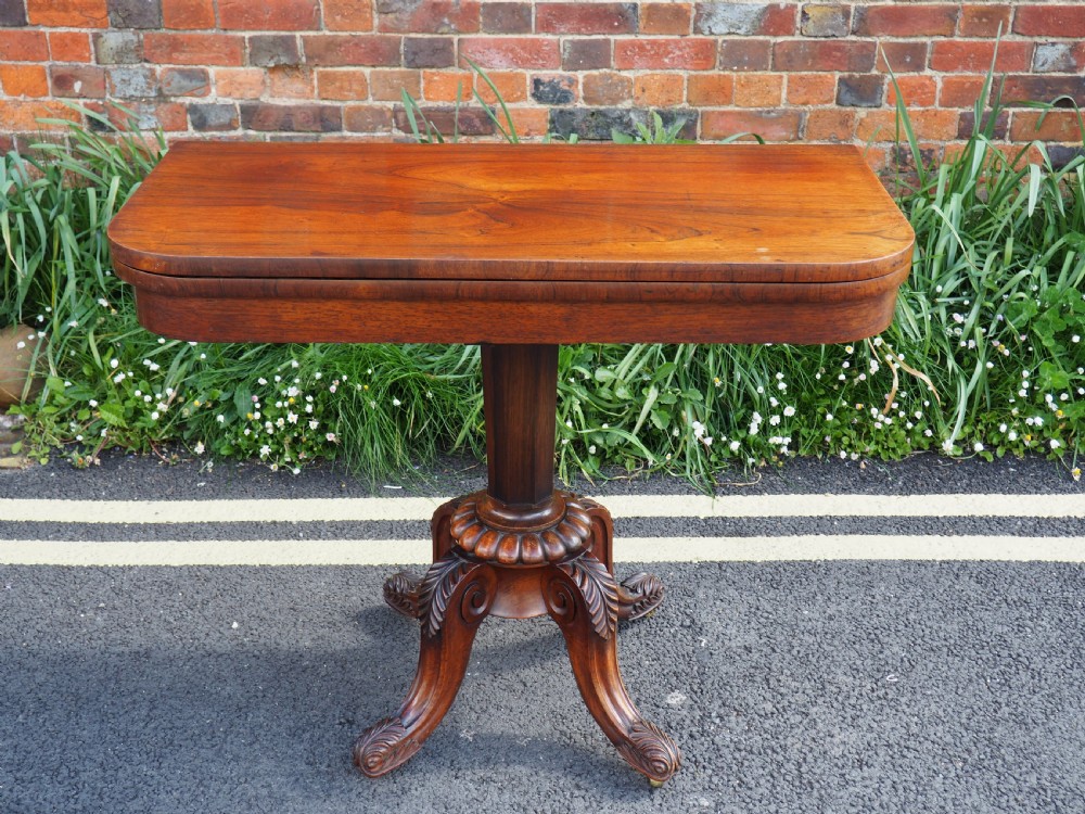 Victorian Rosewood card table