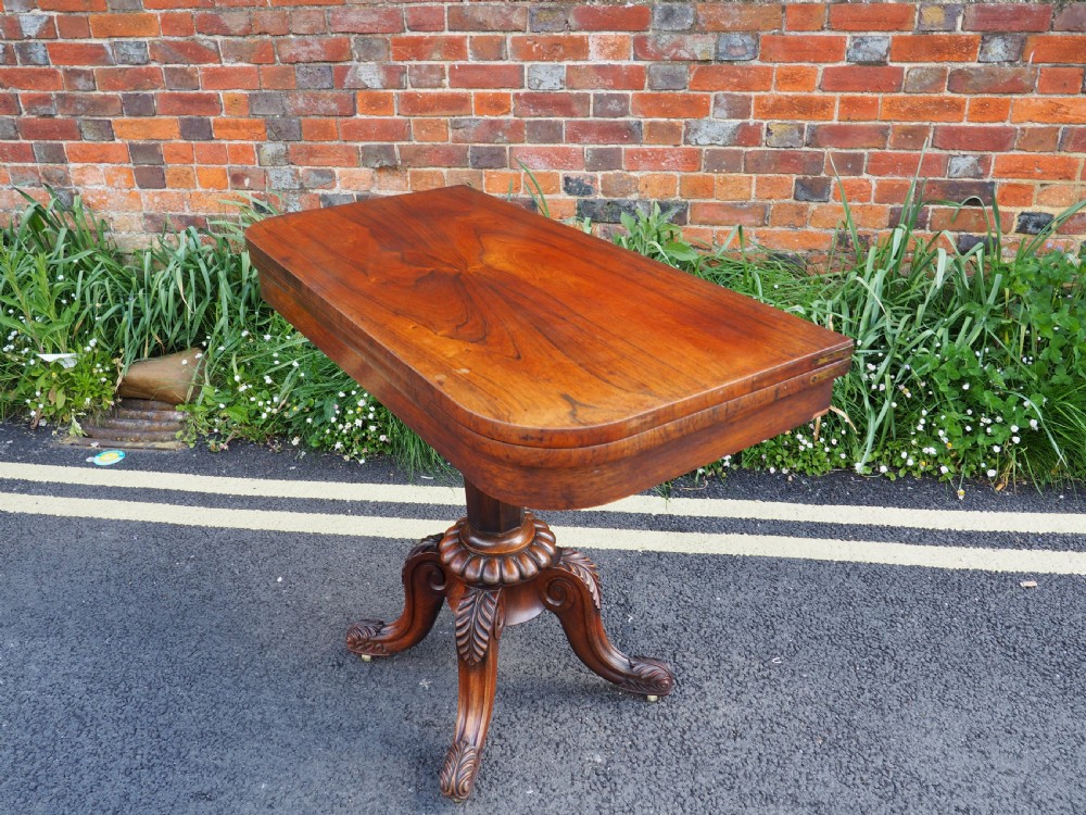 Victorian Rosewood card table View IV