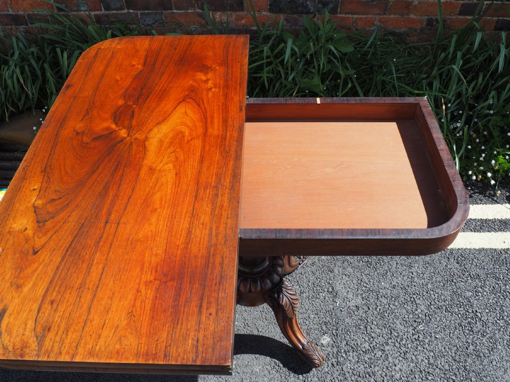 Victorian Rosewood card table View VI