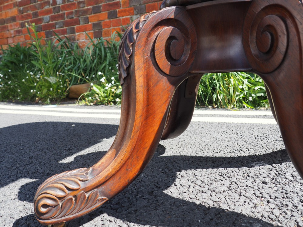 Victorian Rosewood card table View IX