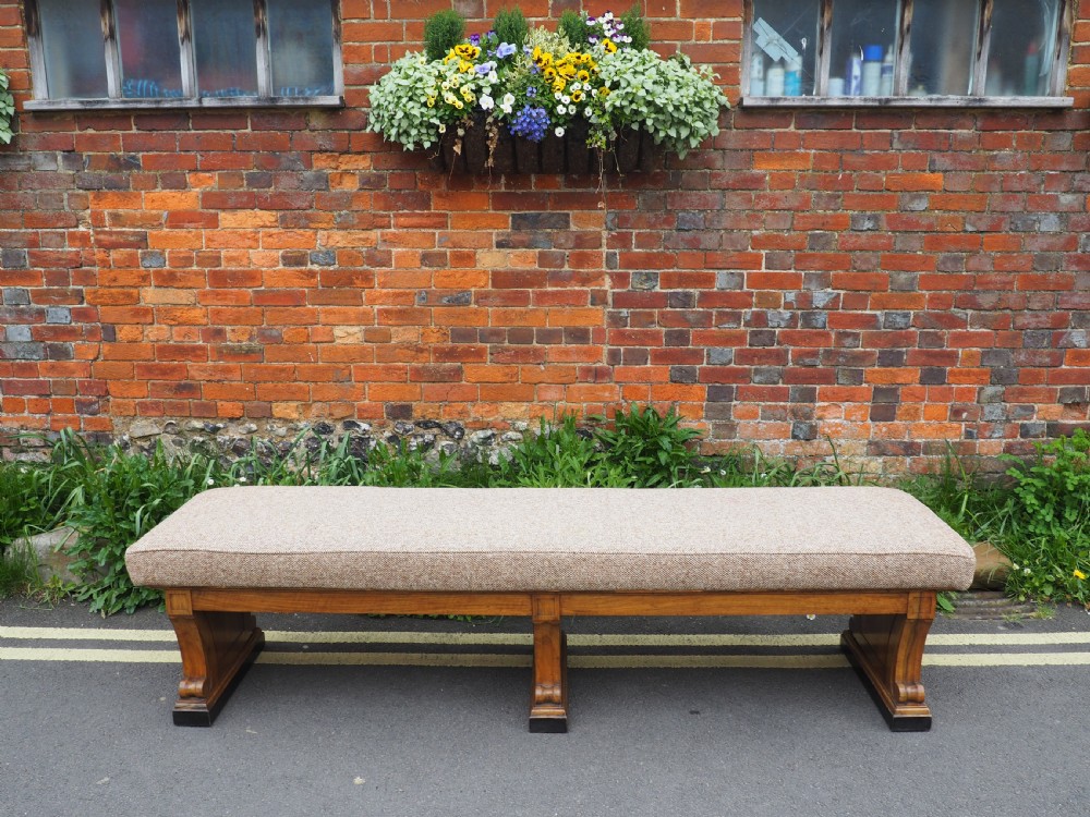 Large walnut bench View IV