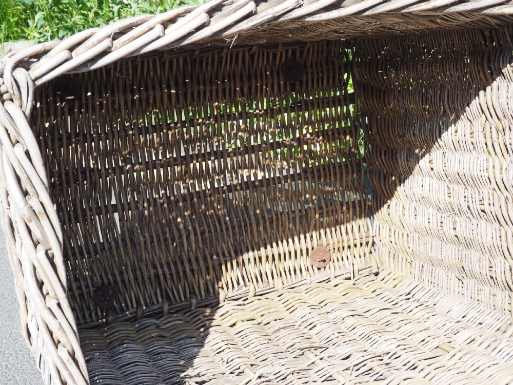 Antique wicker mill basket View IV