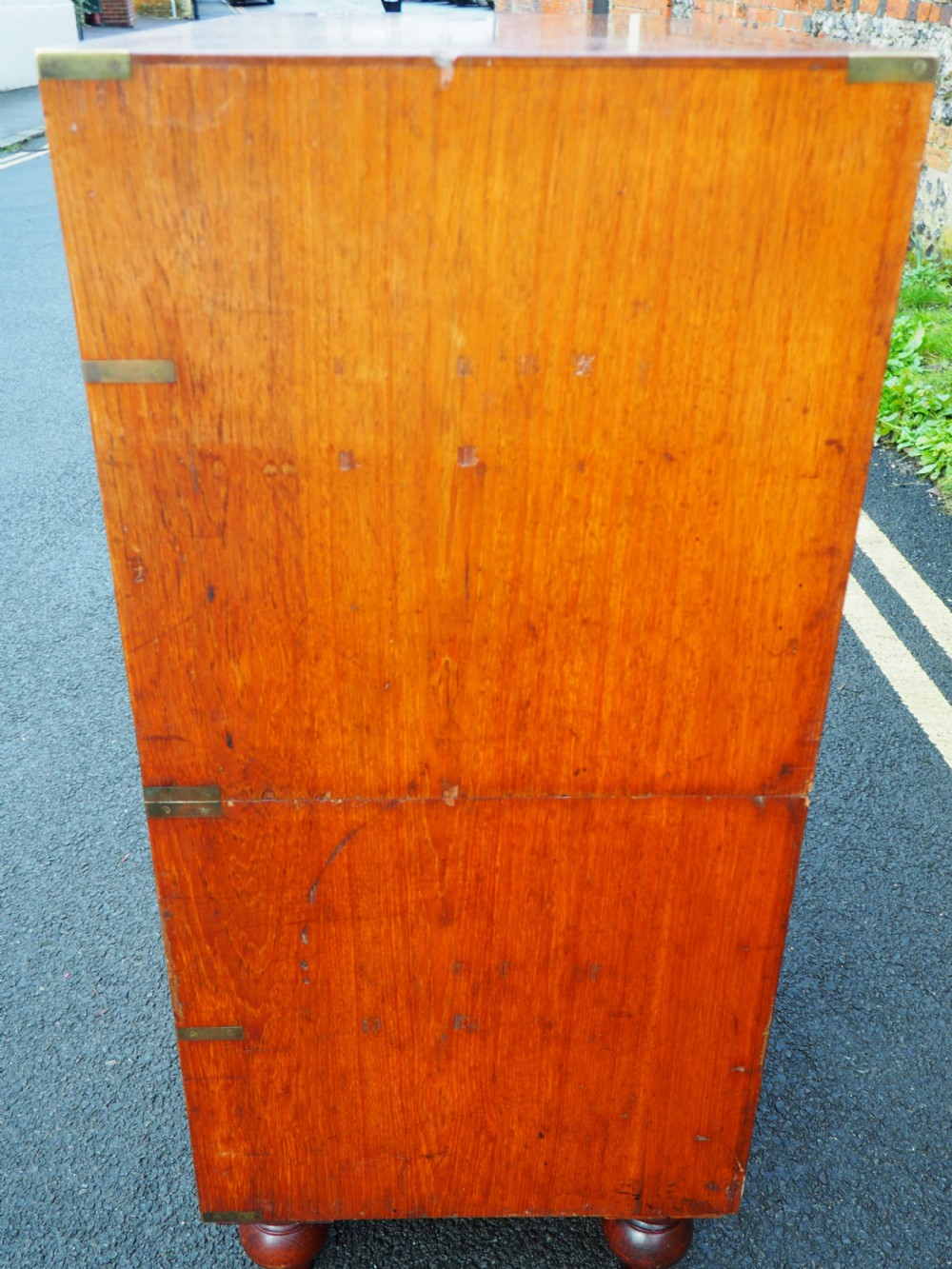 Teak military chest with cases View XIII