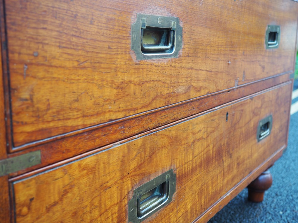 Teak military chest with cases View XXIII