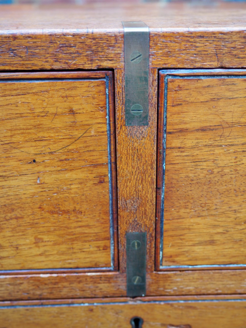 Teak military chest with cases View XXIV