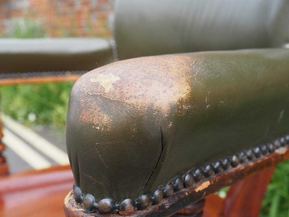 Victorian mahogany desk chair View III