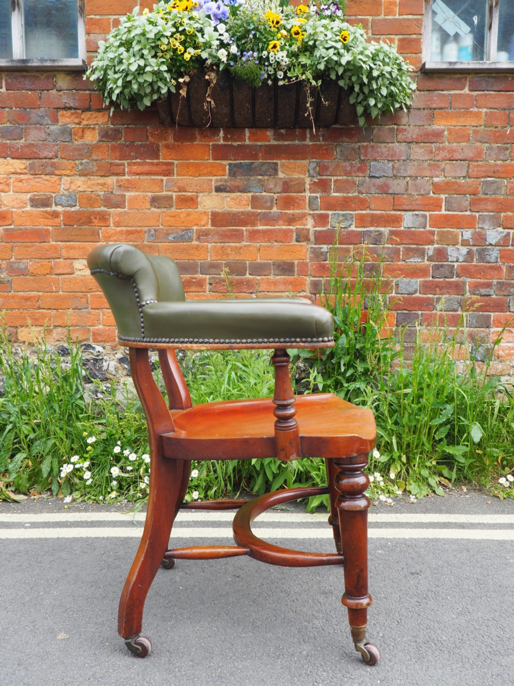 Victorian mahogany desk chair View V