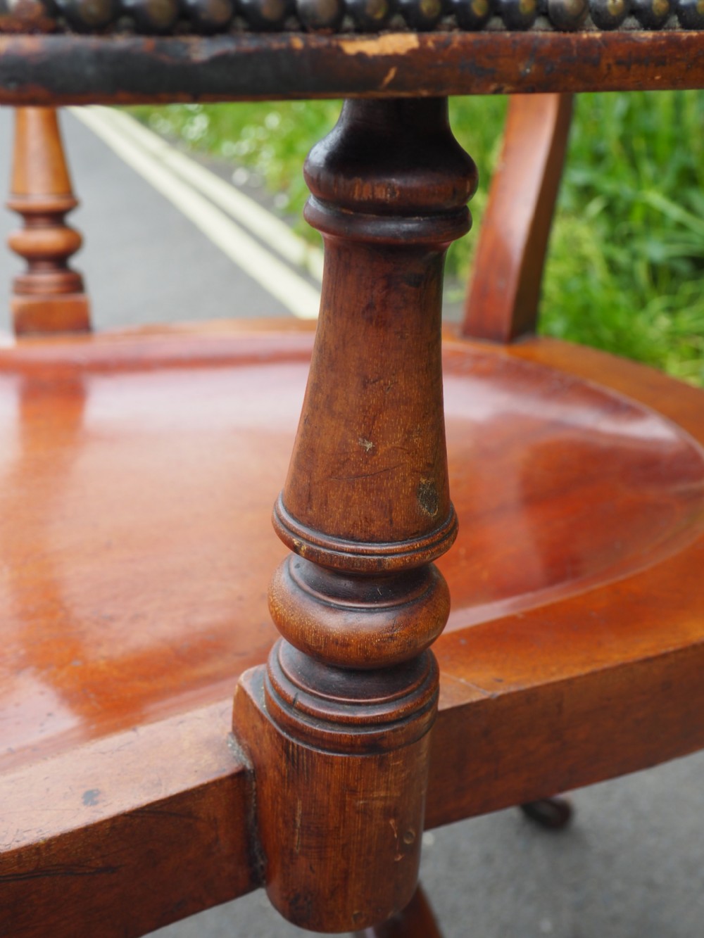 Victorian mahogany desk chair View VII