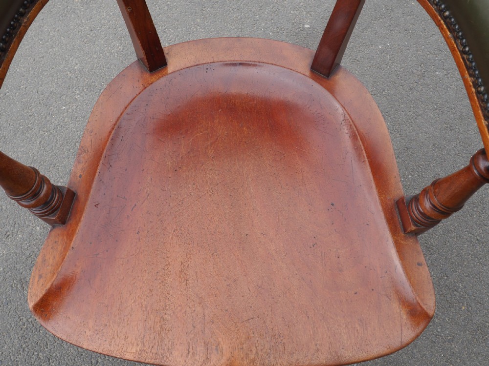 Victorian mahogany desk chair View IX