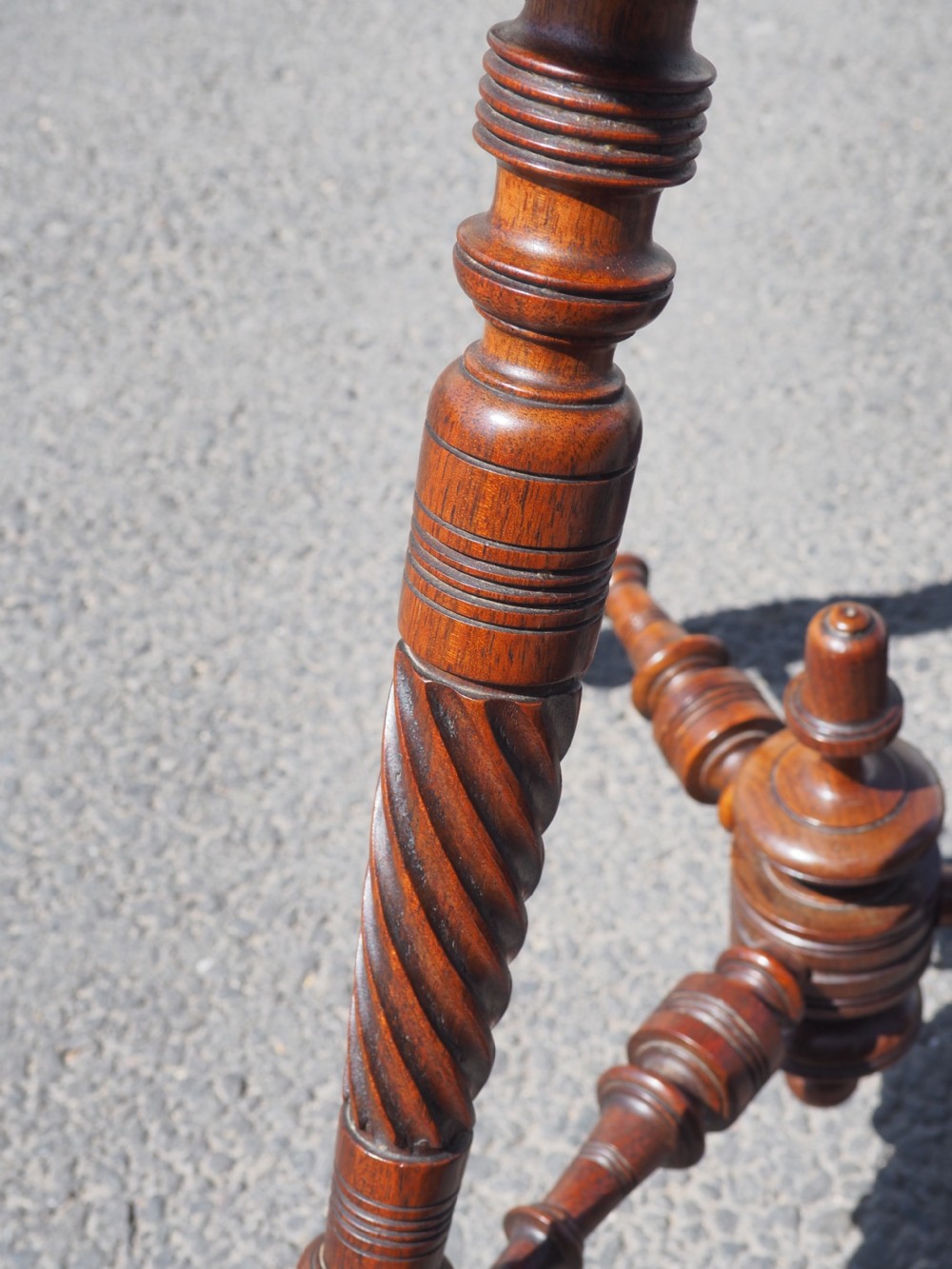 Victorian walnut gypsy table View IV