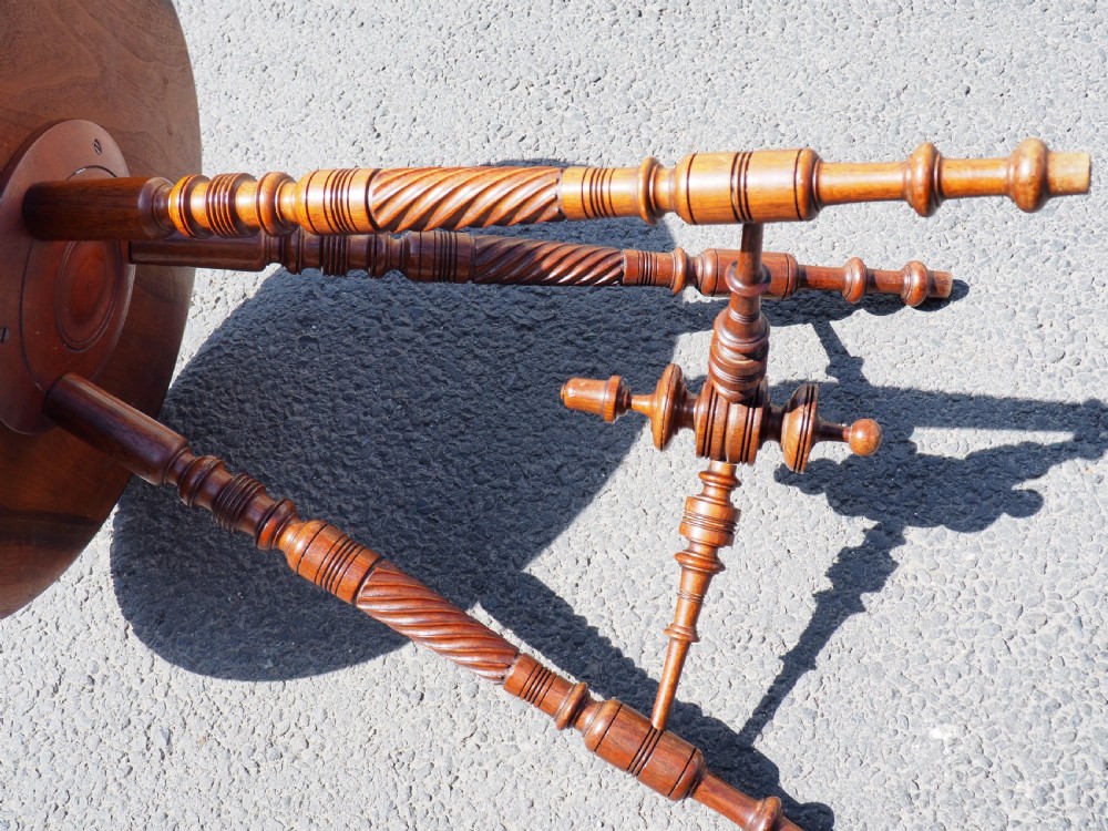 Victorian walnut gypsy table View VI