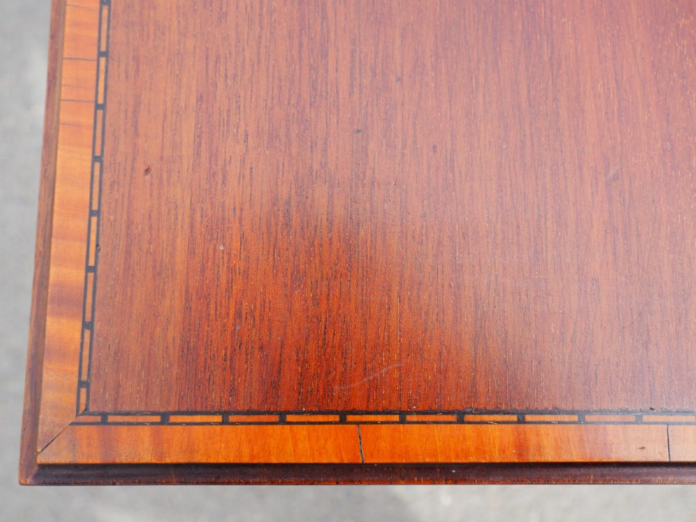 Edwardian inlaid mahogany table View VI
