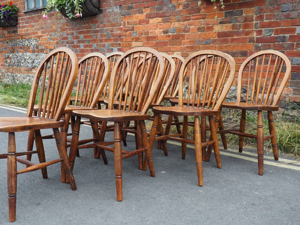 Set of ten kitchen chairs View II