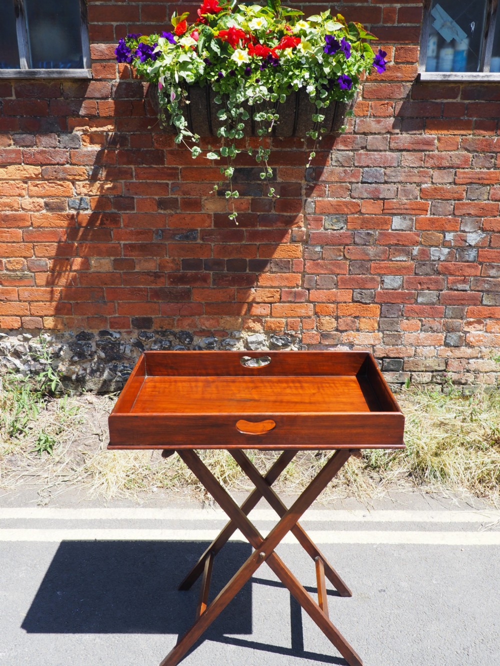 Mahogany butlers tray