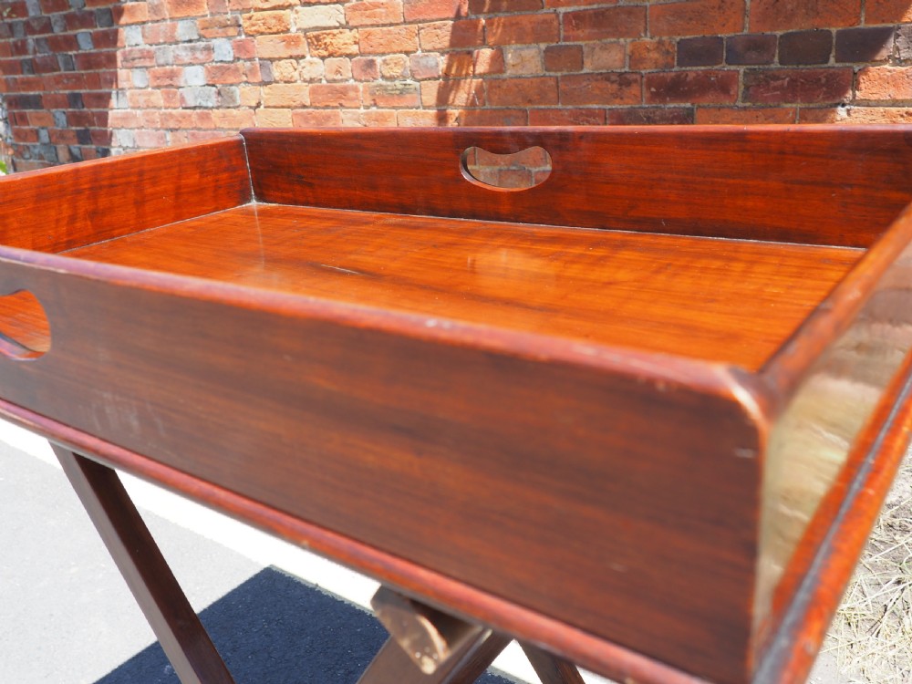 Mahogany butlers tray View II