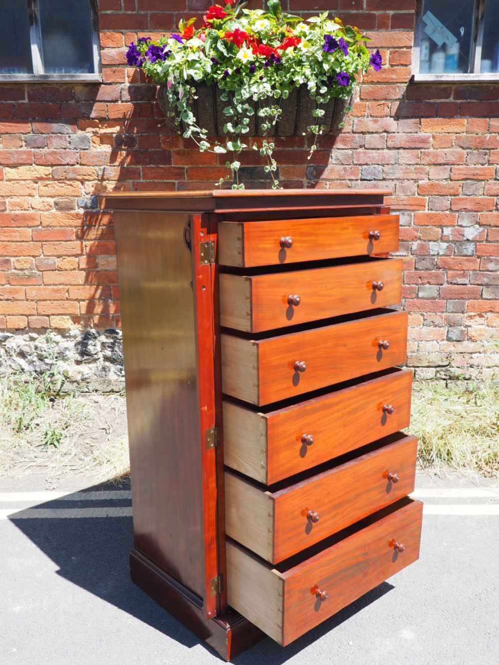 Victorian Mahogany Wellington chest View IV