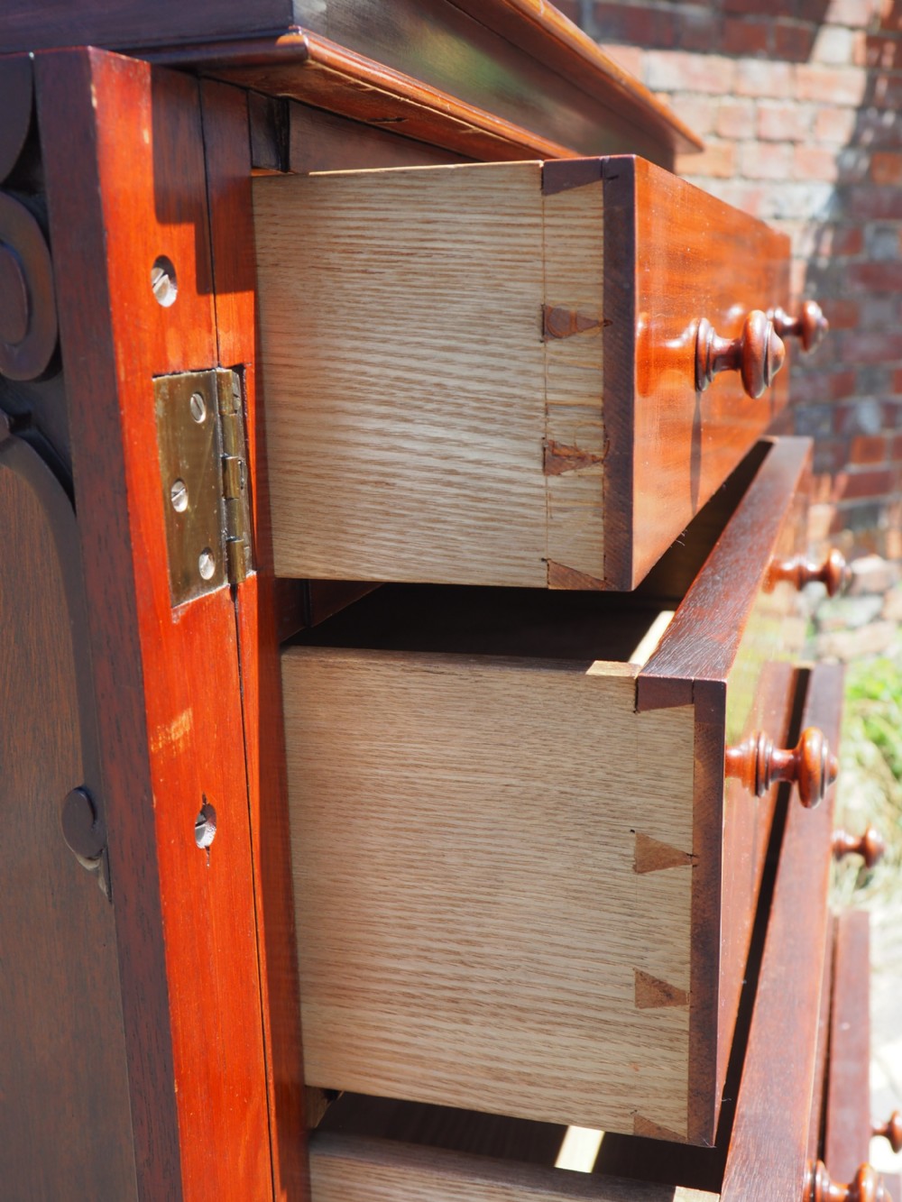 Victorian Mahogany Wellington chest View V