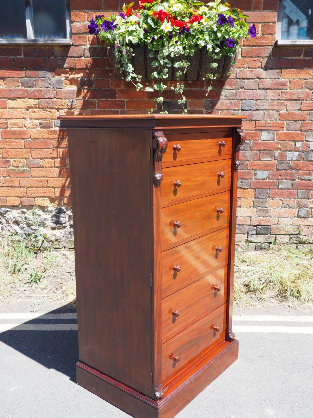 Victorian Mahogany Wellington chest View VI