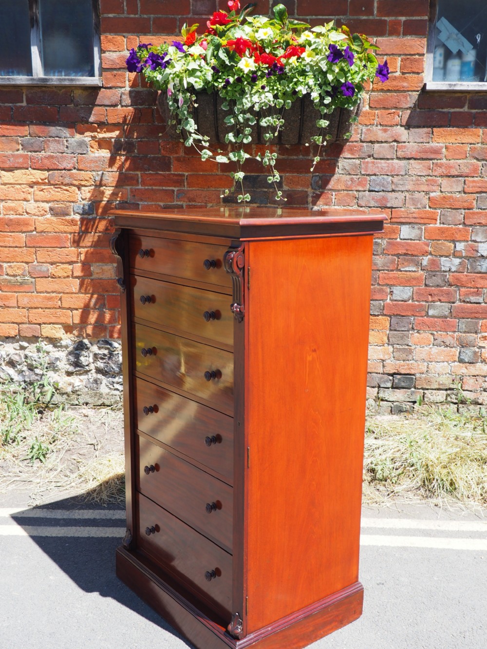 Victorian Mahogany Wellington chest View VII