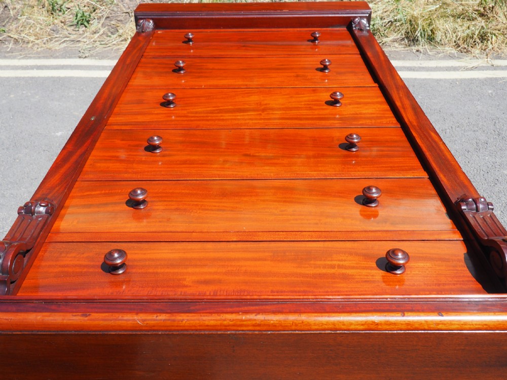 Victorian Mahogany Wellington chest View IX