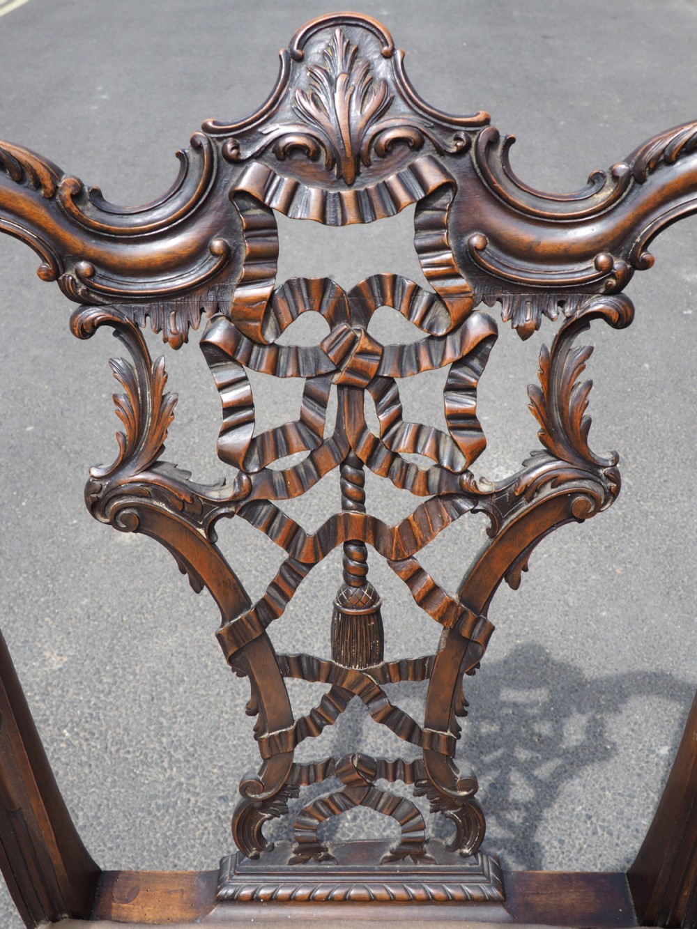 Set of six Chippendale Revival chairs View VII
