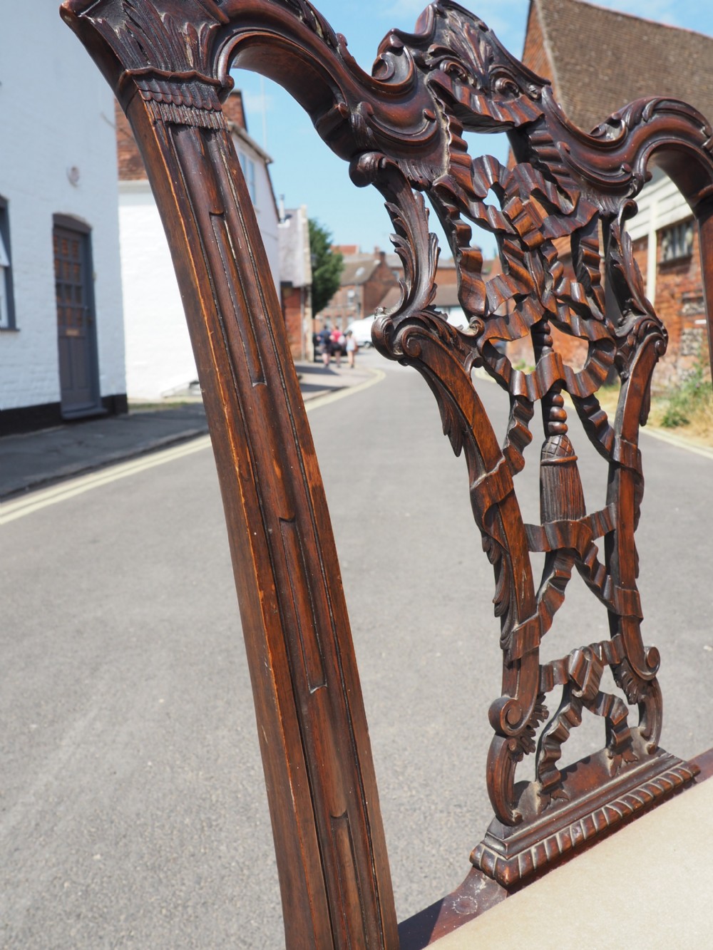 Set of six Chippendale Revival chairs View XVII