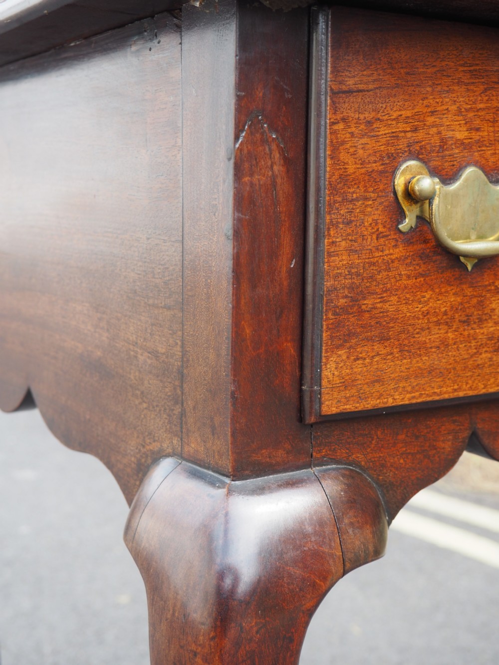 Georgian Mahogany lowboy View XII