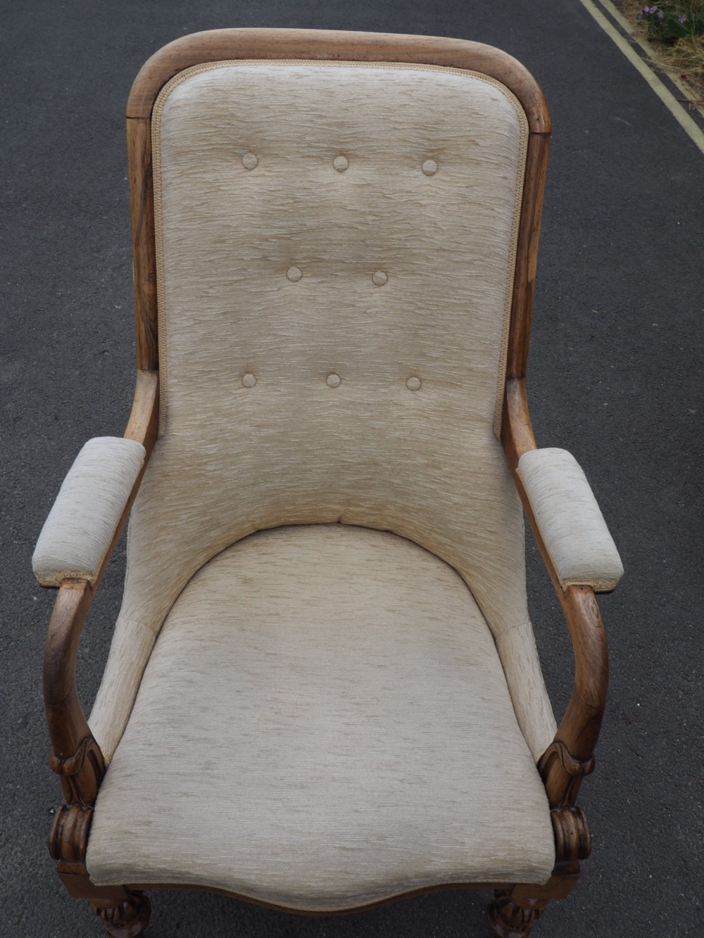 Pair of Victorian Rosewood armchairs View VI