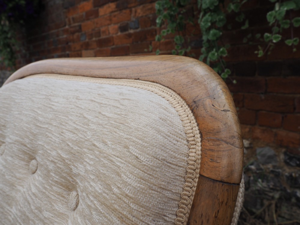 Pair of Victorian Rosewood armchairs View VIII