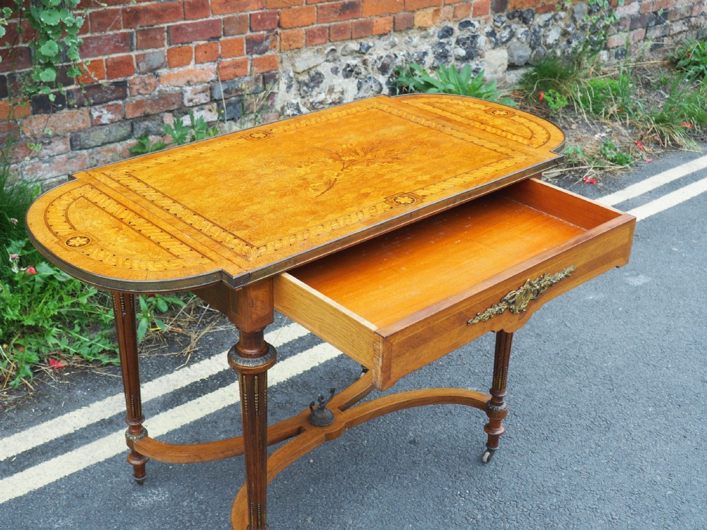 French inlaid table View XII