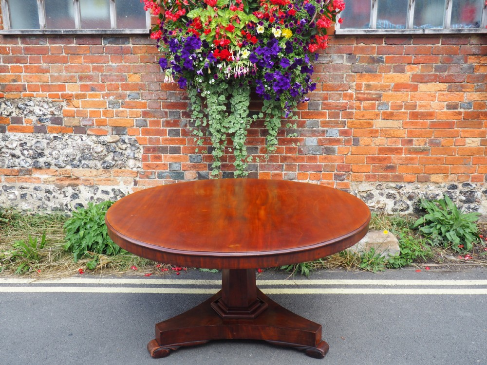 Victorian Mahogany Pedestal Table View V
