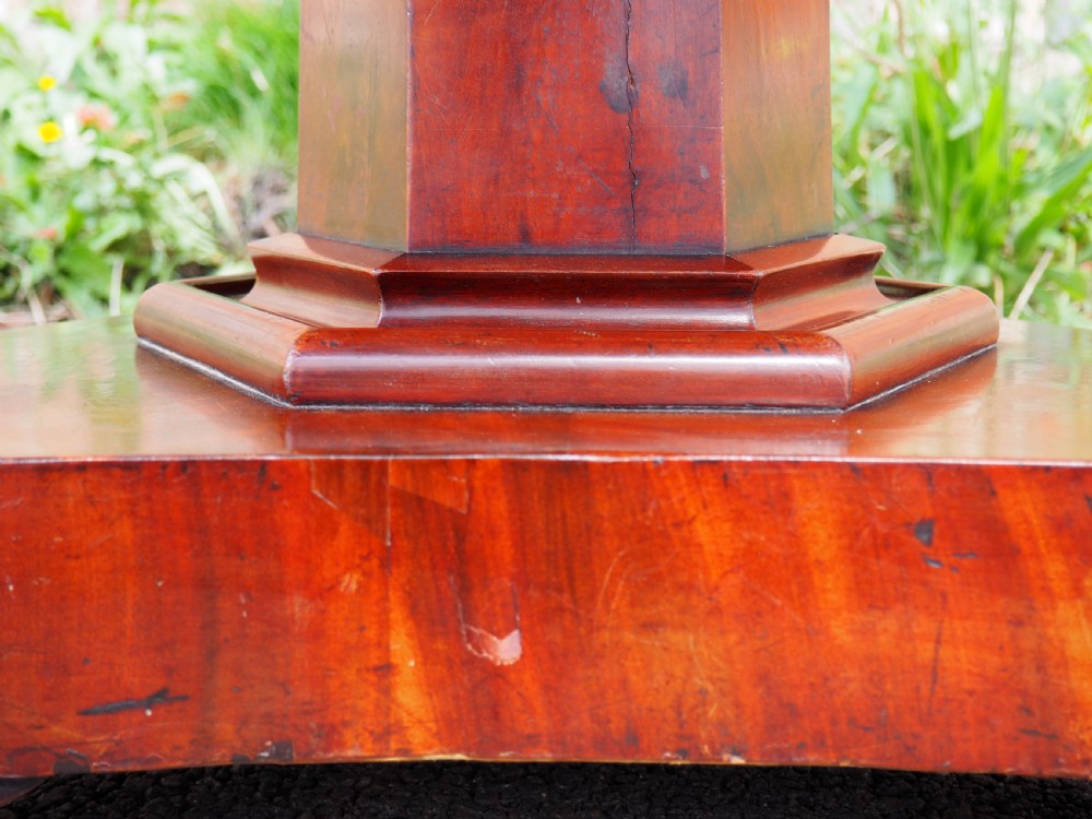 Victorian Mahogany Pedestal Table View VIII