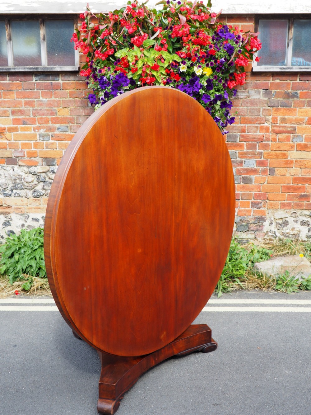 Victorian Mahogany Pedestal Table View IX
